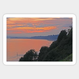 West Cliff Sunset, Bournemouth, November 2019 Sticker